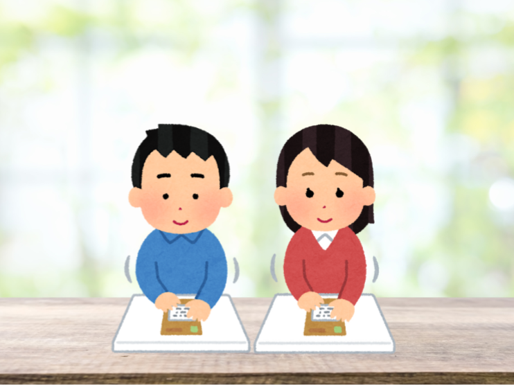 作業中のイラスト